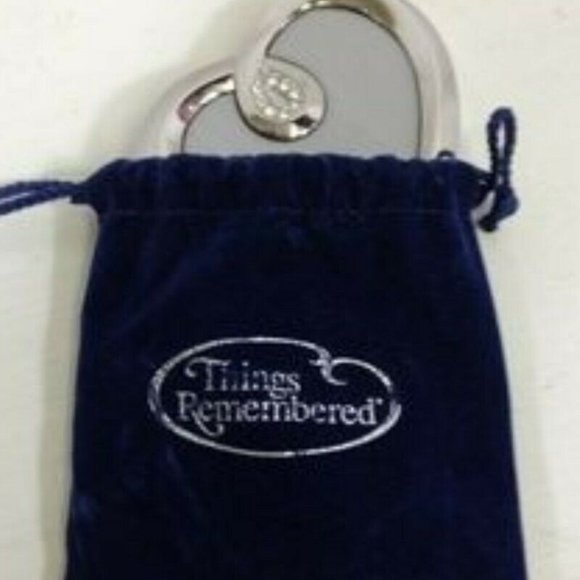 Things Remembered Heart Compact Mirror Swarovski - Picture 4 of 6